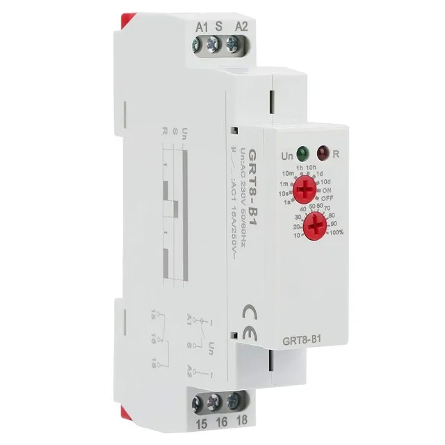Jadeshay GRT8-B1 Relais Temporisé 220V Rail DIN