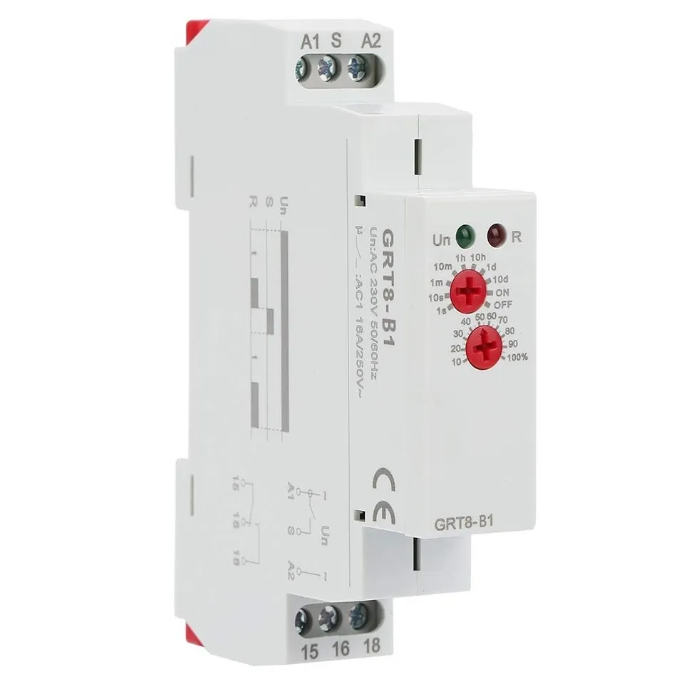 Jadeshay GRT8-B1 Relais Temporisé 220V Rail DIN