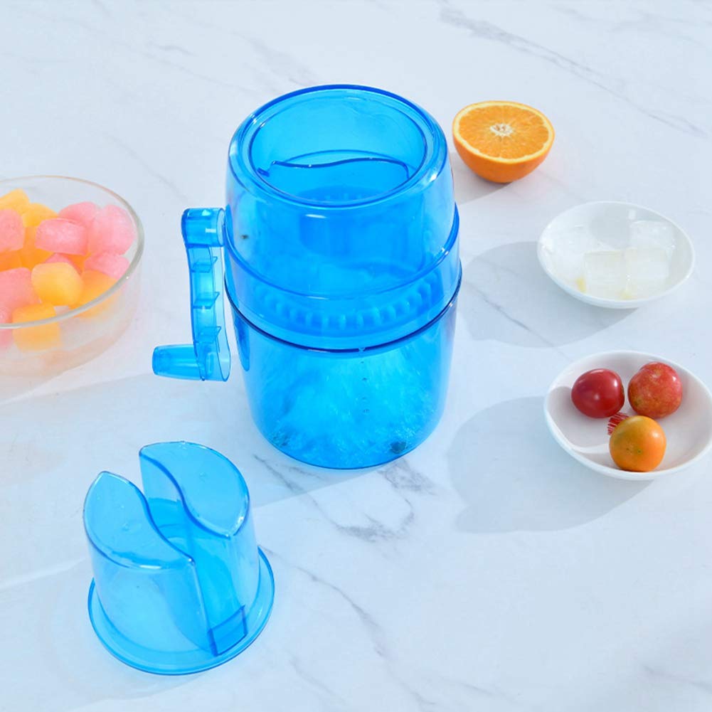 Tissting Broyeur à Glace Manuel Bleu 20 cm Inox