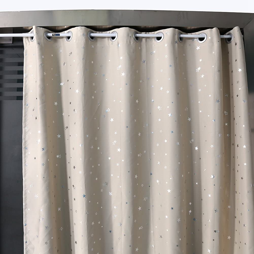 Ejoyous Bathroom tringle rideau sans perçage 105-190 cm fer