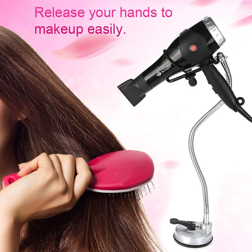 Ejoyous Support Sèche-Cheveux Ventouse Rotatif 360° Mains Libres