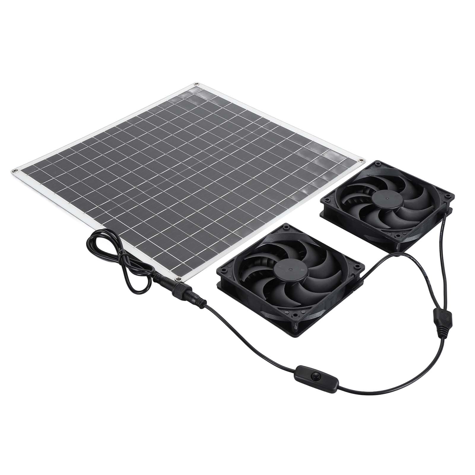 FTVOGUE Kit Ventilateur Solaire Double 20W IP65