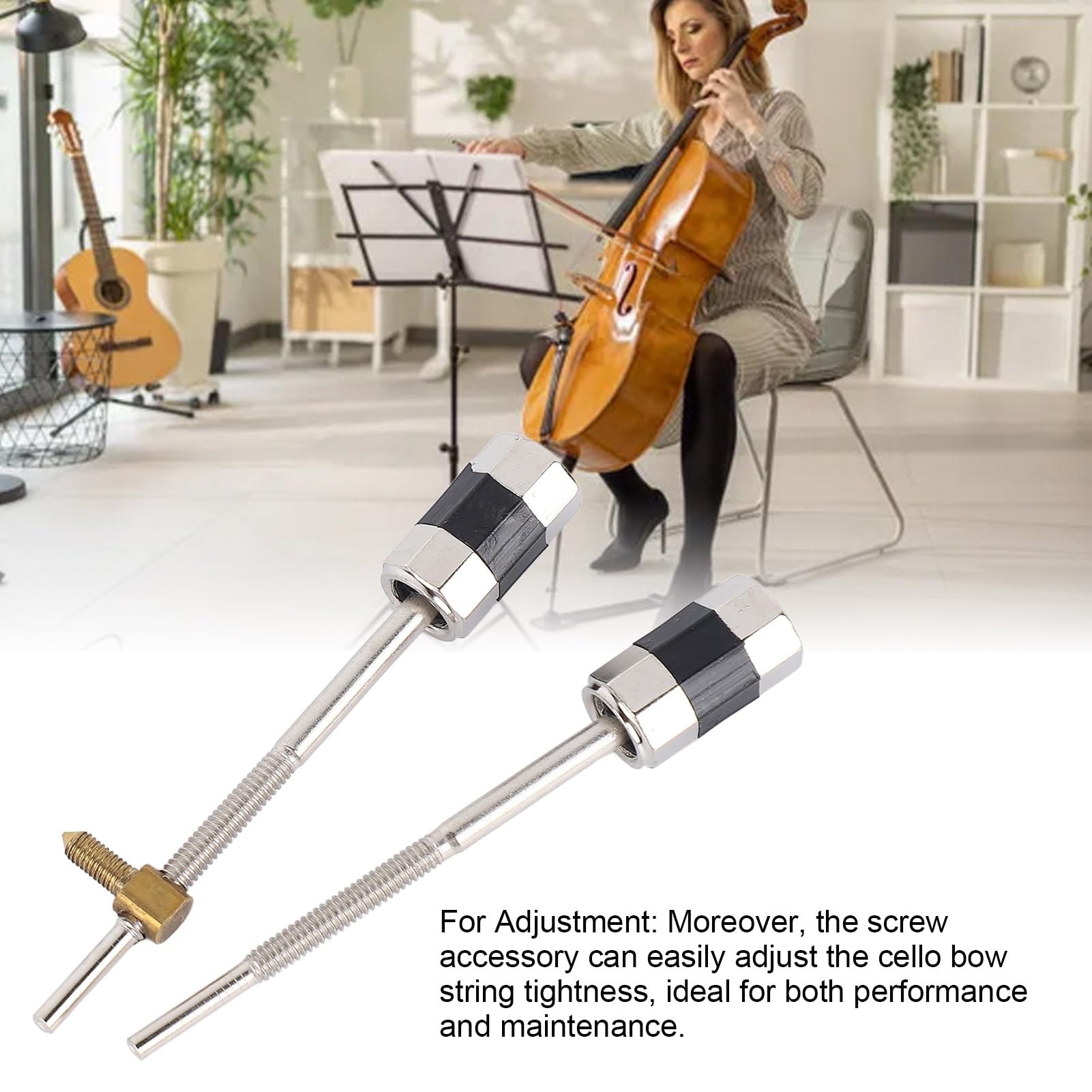 Tissting Vis Archet Violoncelle Métal 2 Pièces 6 cm Cuivre