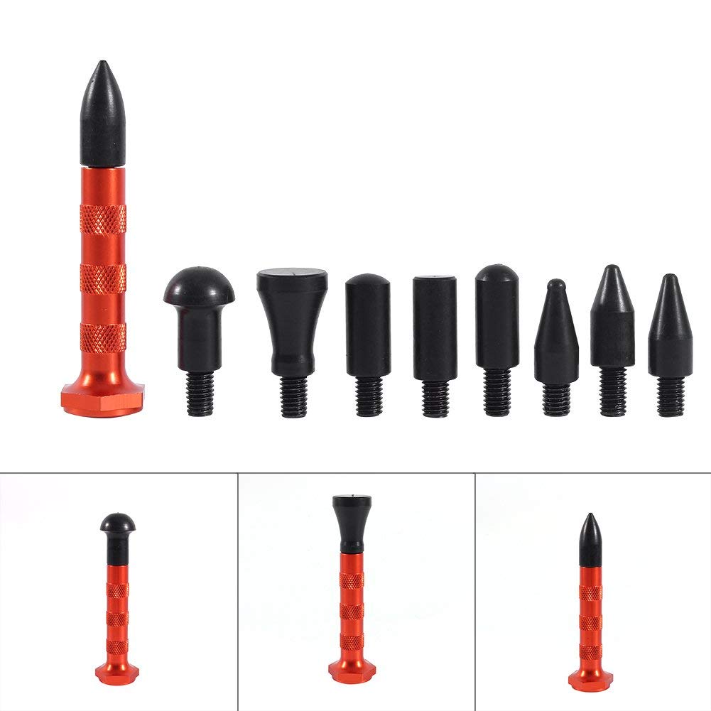 Ejoyous kit débosselage marteau + 9 têtes carrosserie