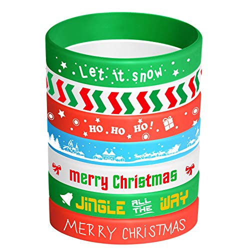 FEPITO Bracelets Silicone Noël Joyeux Noël Lot 35 Enfant