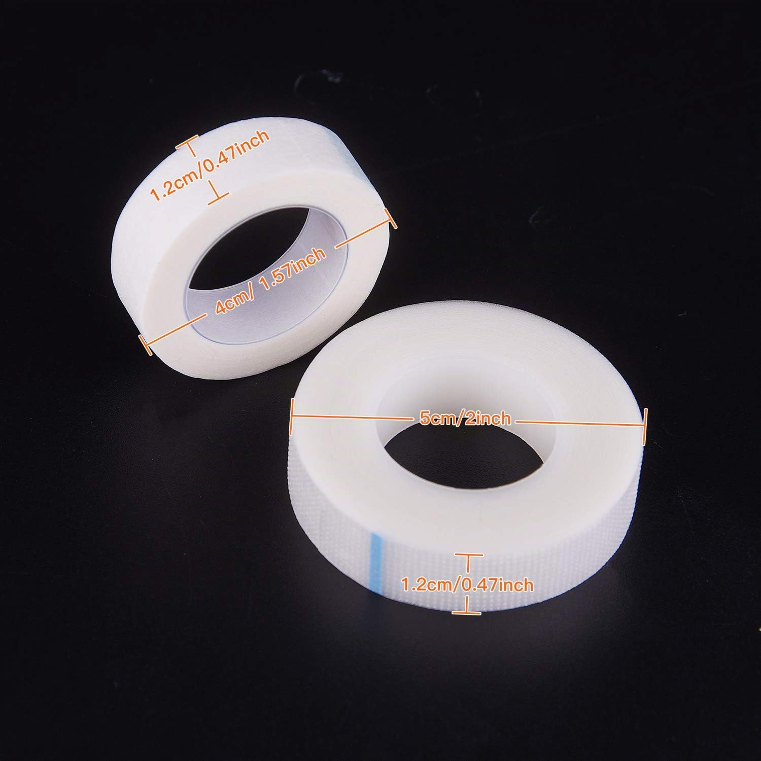 FEPITO 12 Rouleaux Ruban Extension Cils Micropore 9m