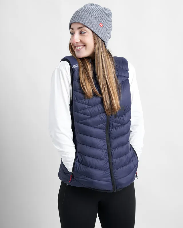 Rooster Superlite Eco gilet femme matelassé navy