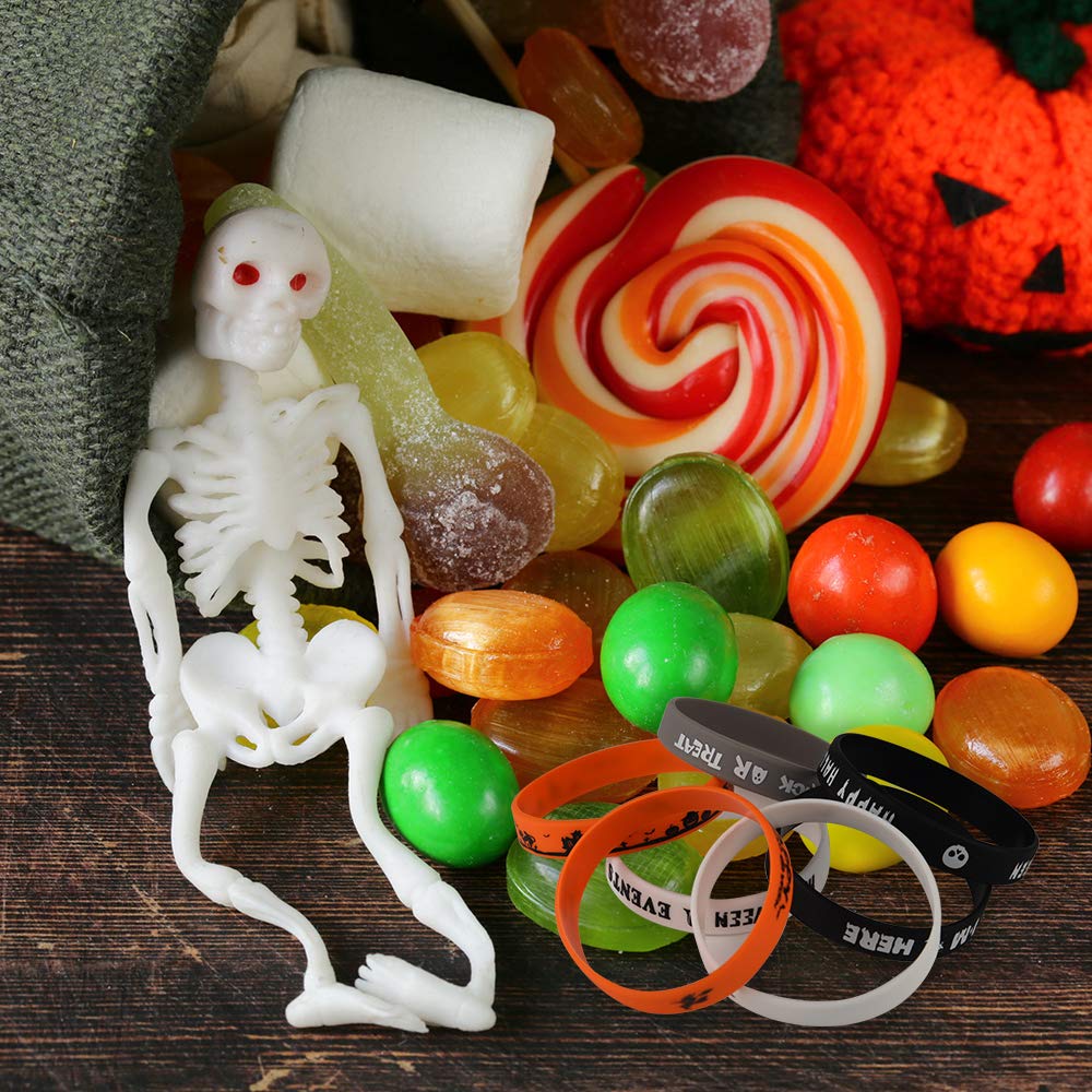 FEPITO Party Decorations bracelet Halloween silicone 35 pièces