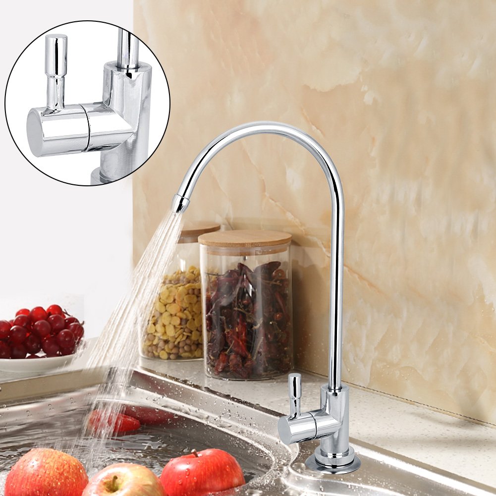 Jadeshay Robinet Cuisine Mitigeur Zinc Chromé Bec Orientable