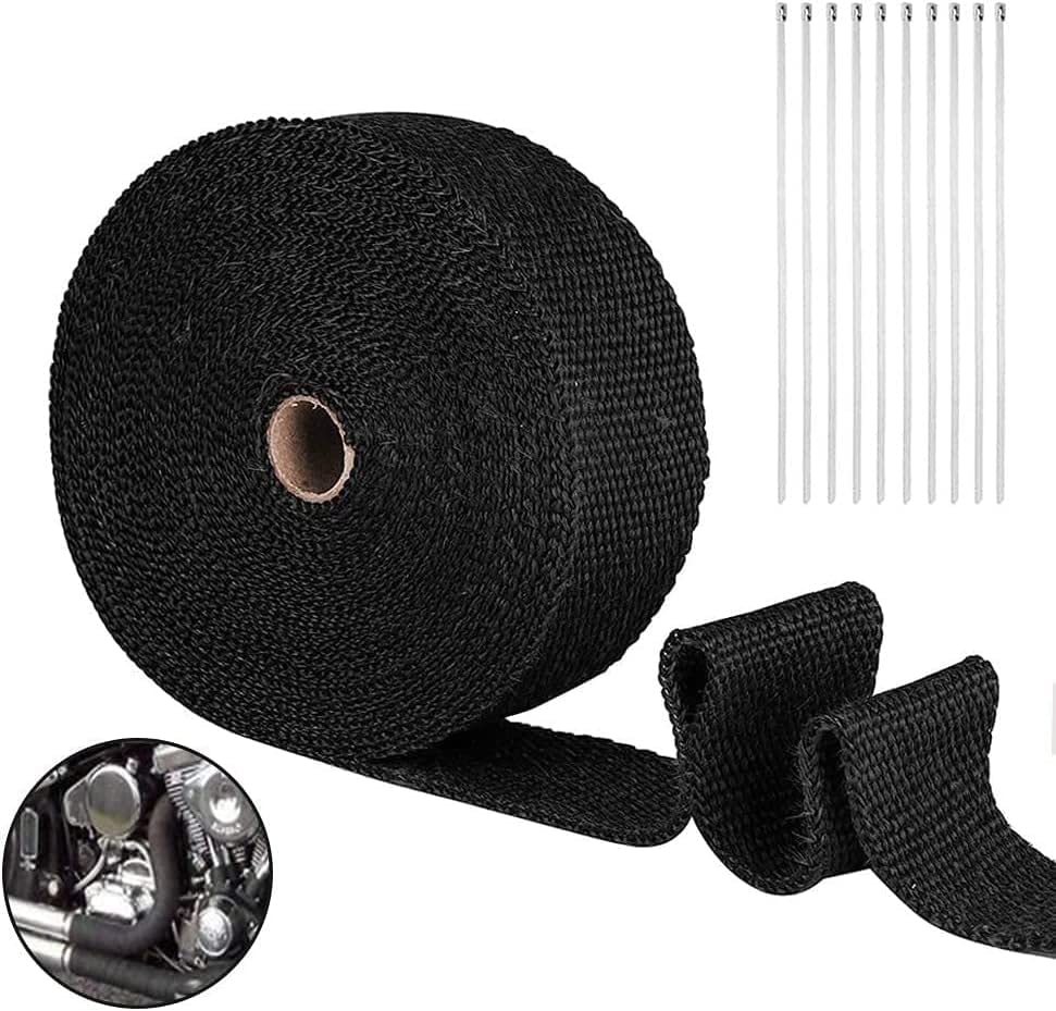 Ejoyous bande thermique échappement basalte 10m x 50mm