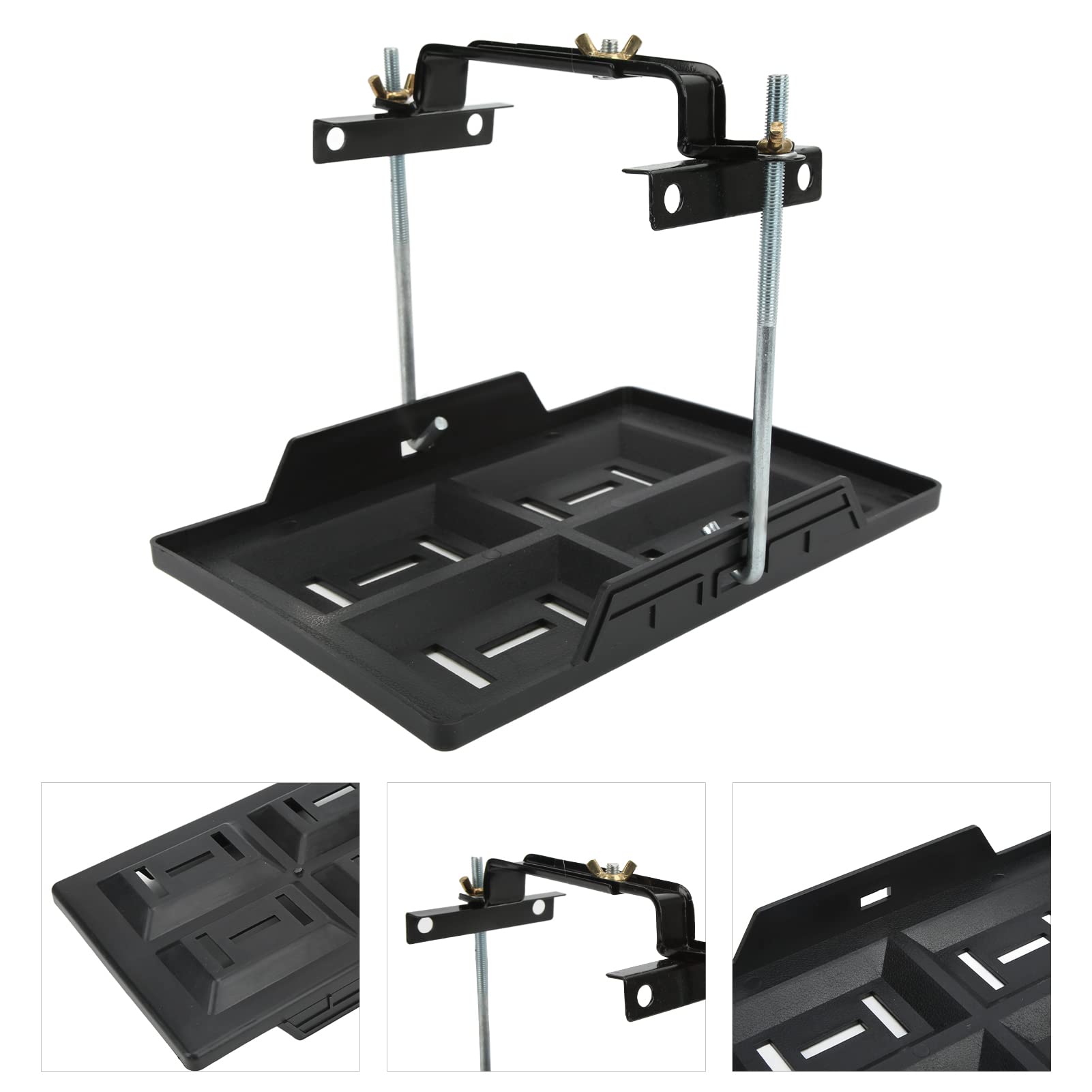 Tissting Support Plateau Batterie Voiture Noir 28 cm