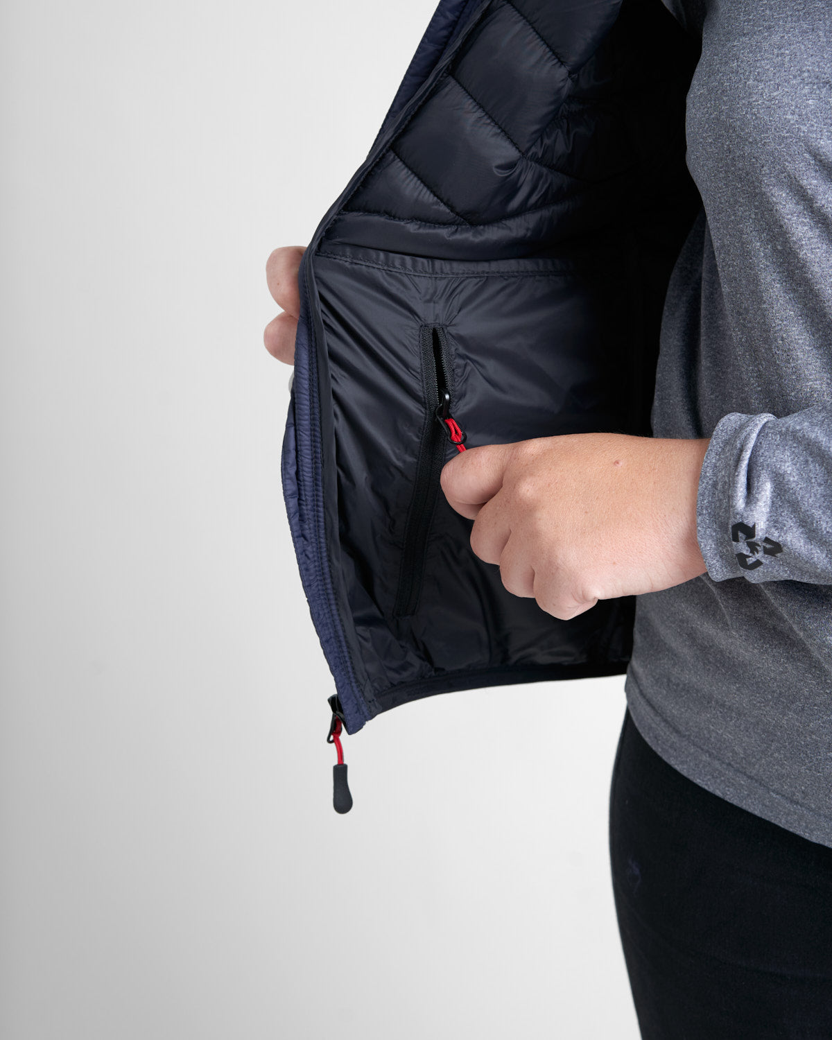Rooster Superlite Eco gilet femme matelassé navy