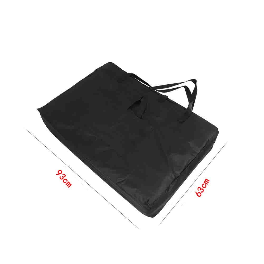 Jadeshay Sac Table de Massage Portable Toile Noir 93x63x23 cm