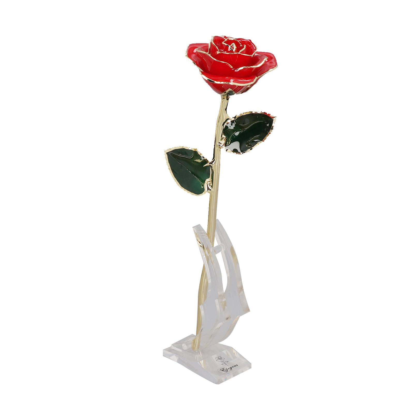 Ejoyous Living Room rose or 24K jaune doré avec support