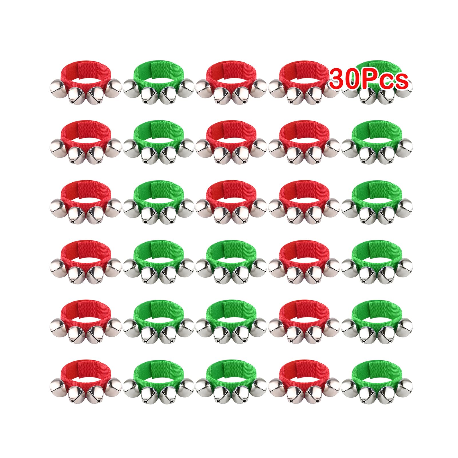 FEPITO Party Decorations bracelets cloches jingle 36 pcs 12 couleurs