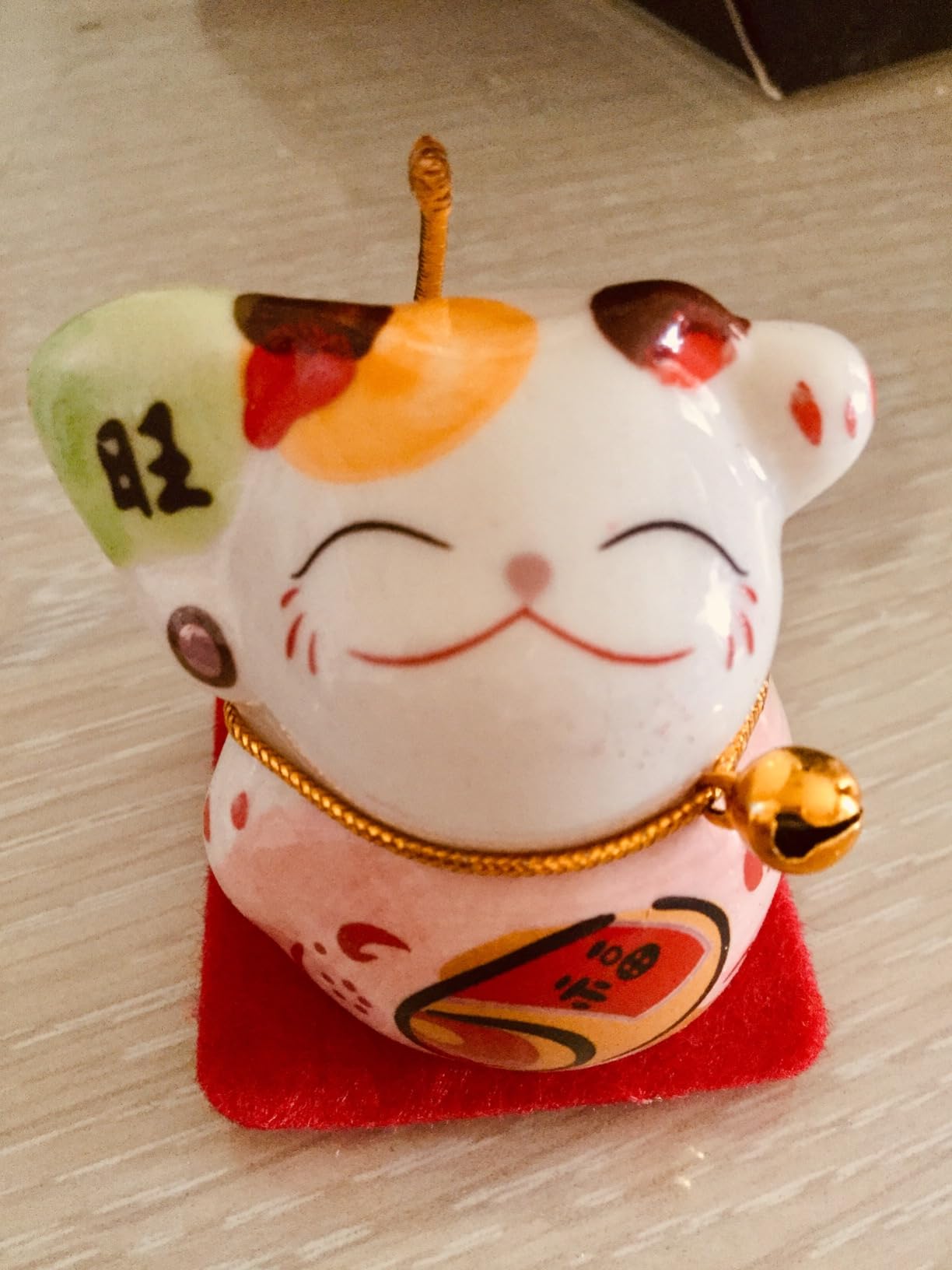 Tissting Home Decoration maneki neko figurines lot 5 couleurs