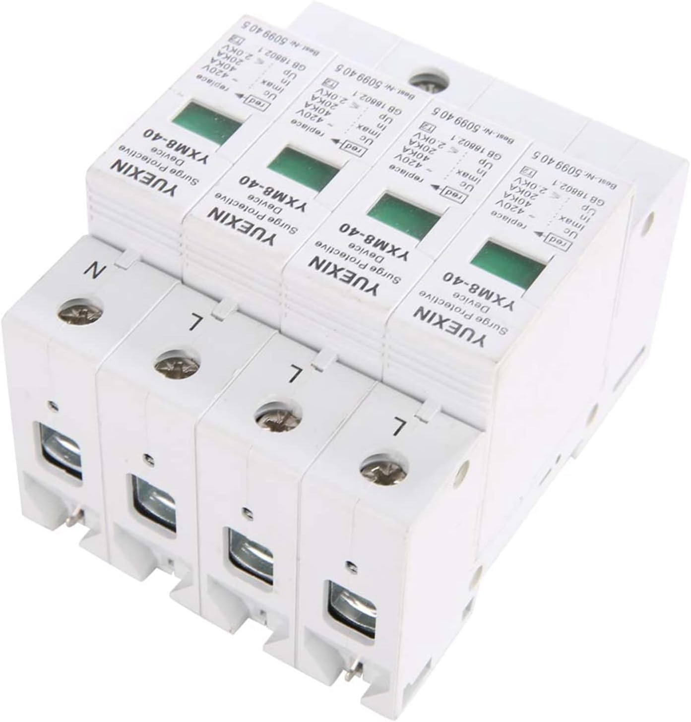 Jadeshay Installation Électrique parafoudre 4P 40KA rail DIN