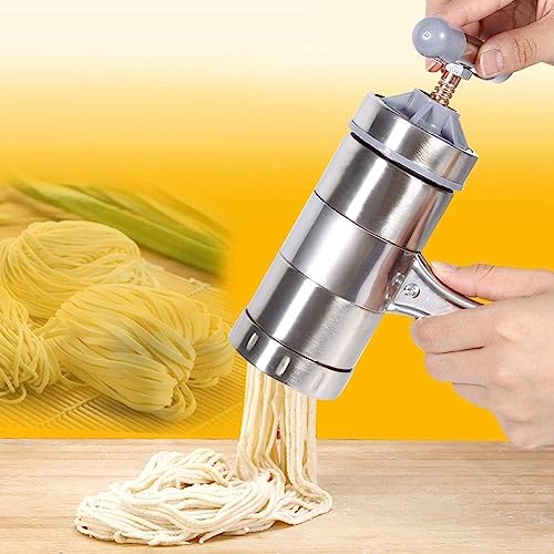 Jadeshay machine à pâtes manuelle inox 5 moules