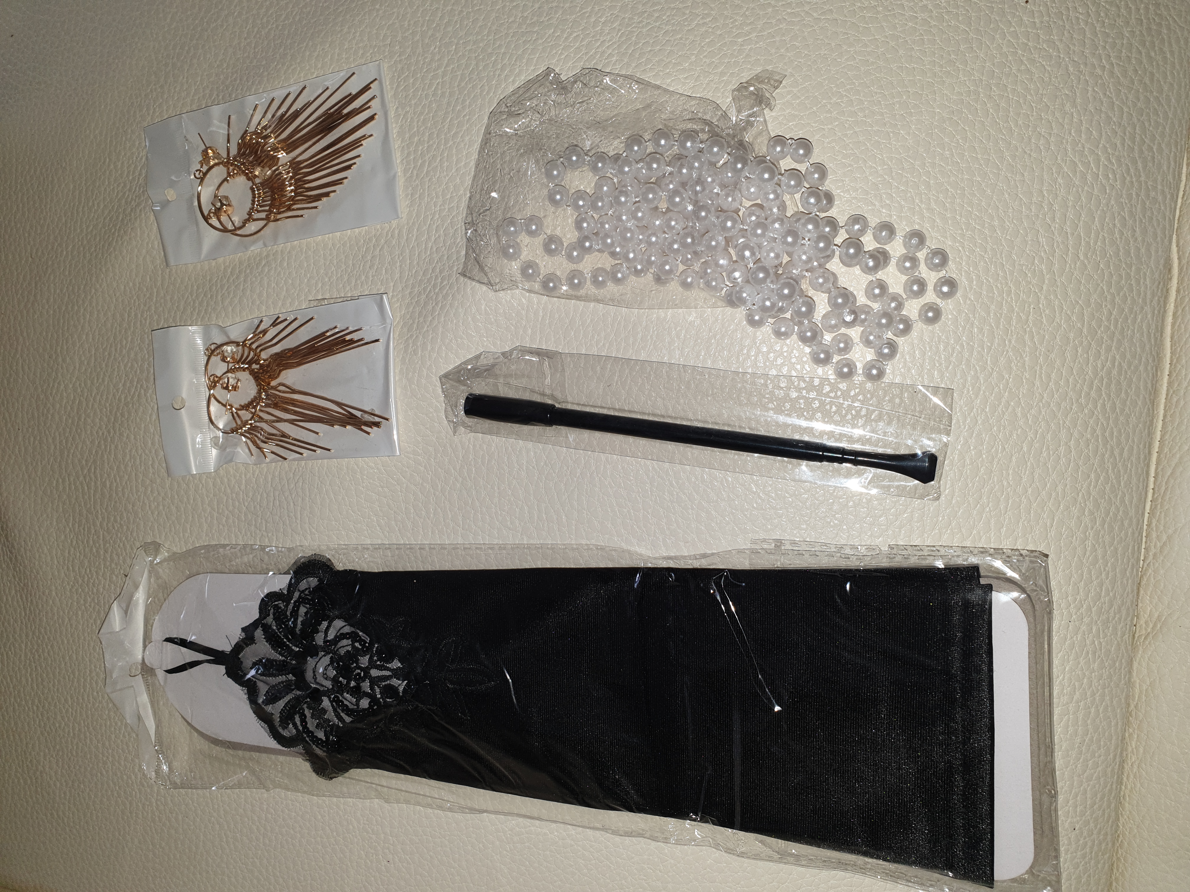 FEPITO 1920s set accessoires déguisement Charleston 7 pièces
