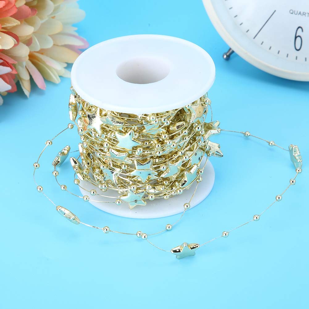 Tissting DIY chaîne perles étoile or 10 m bijoux