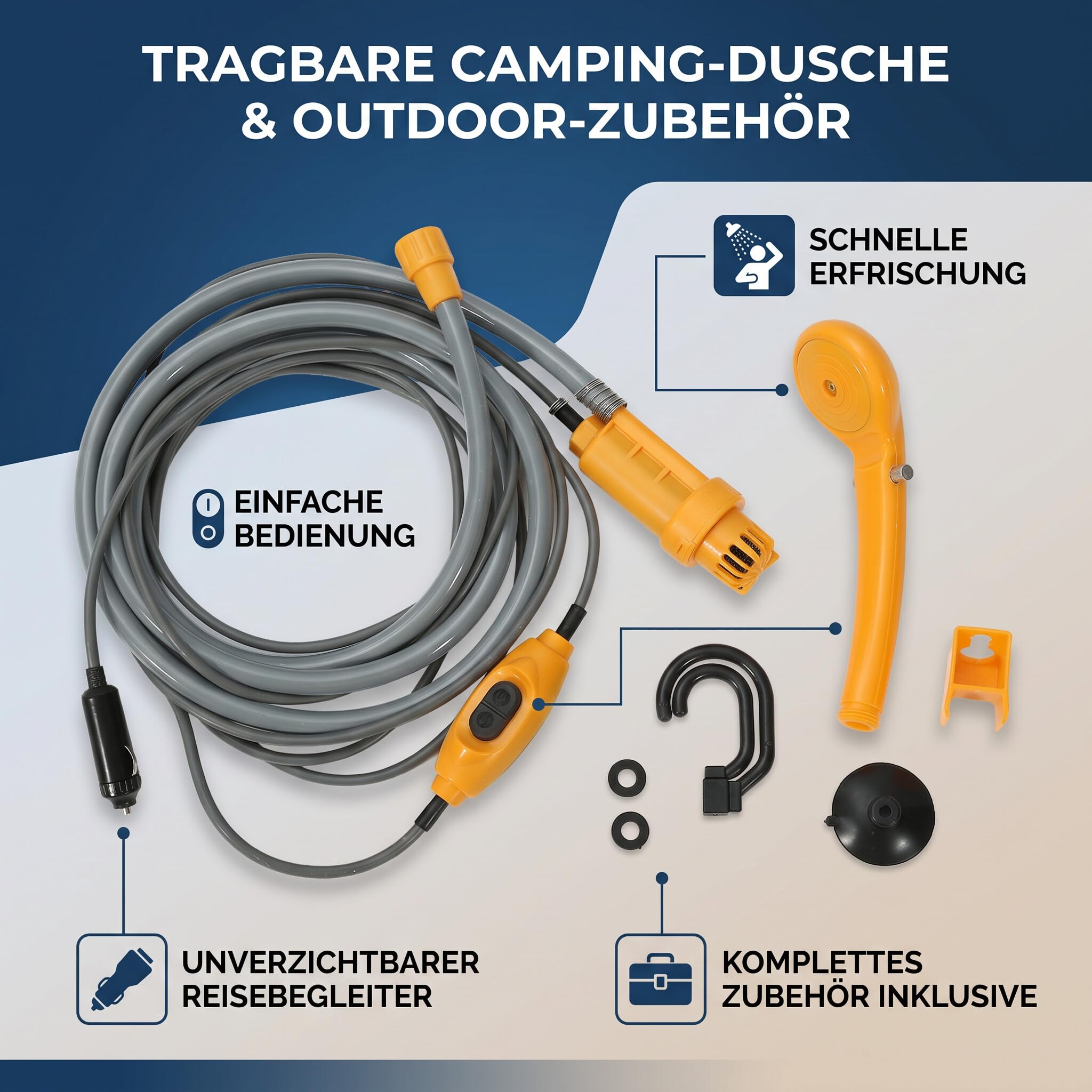 Ejoyous Sports douche portable 12V voiture