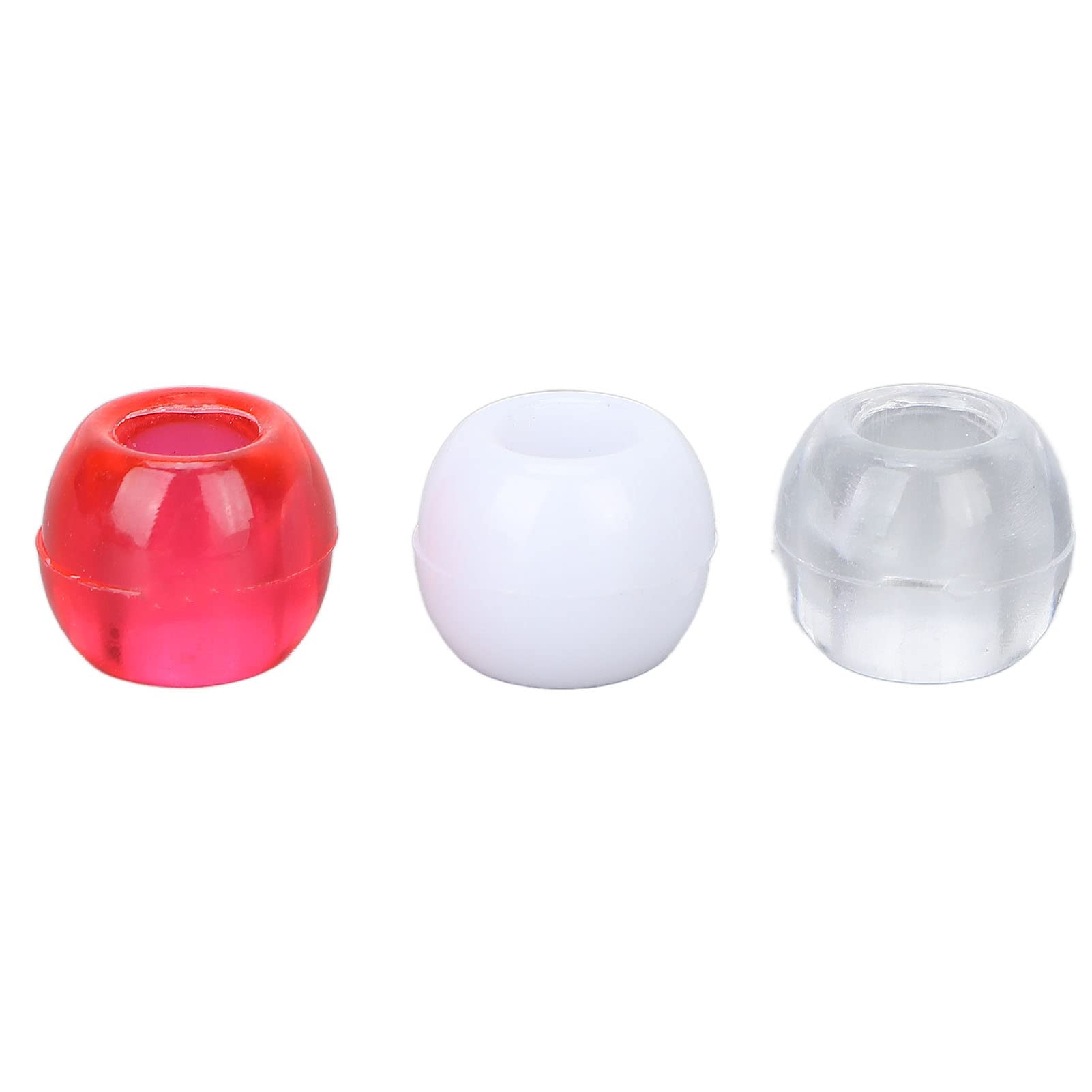 Tissting perles cheveux plastique rouge blanc 100 pcs