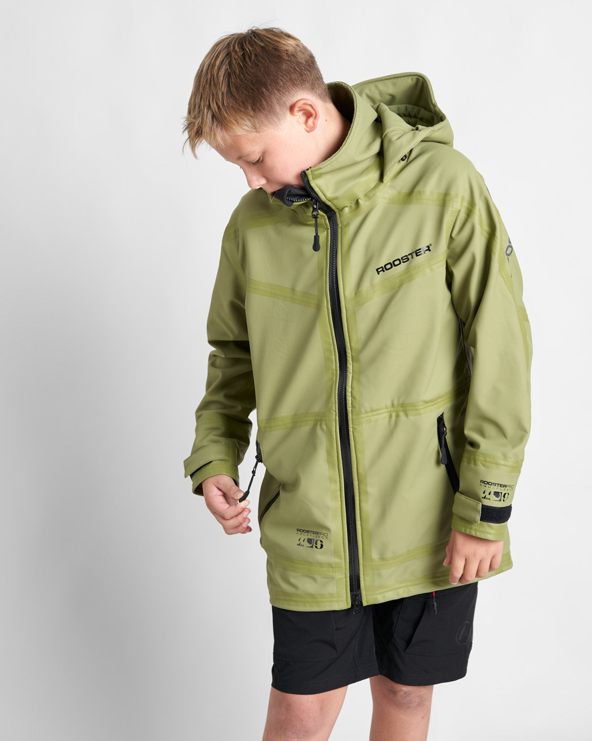 Rooster Aquafleece Manteau Rigging ITCA Junior Noir