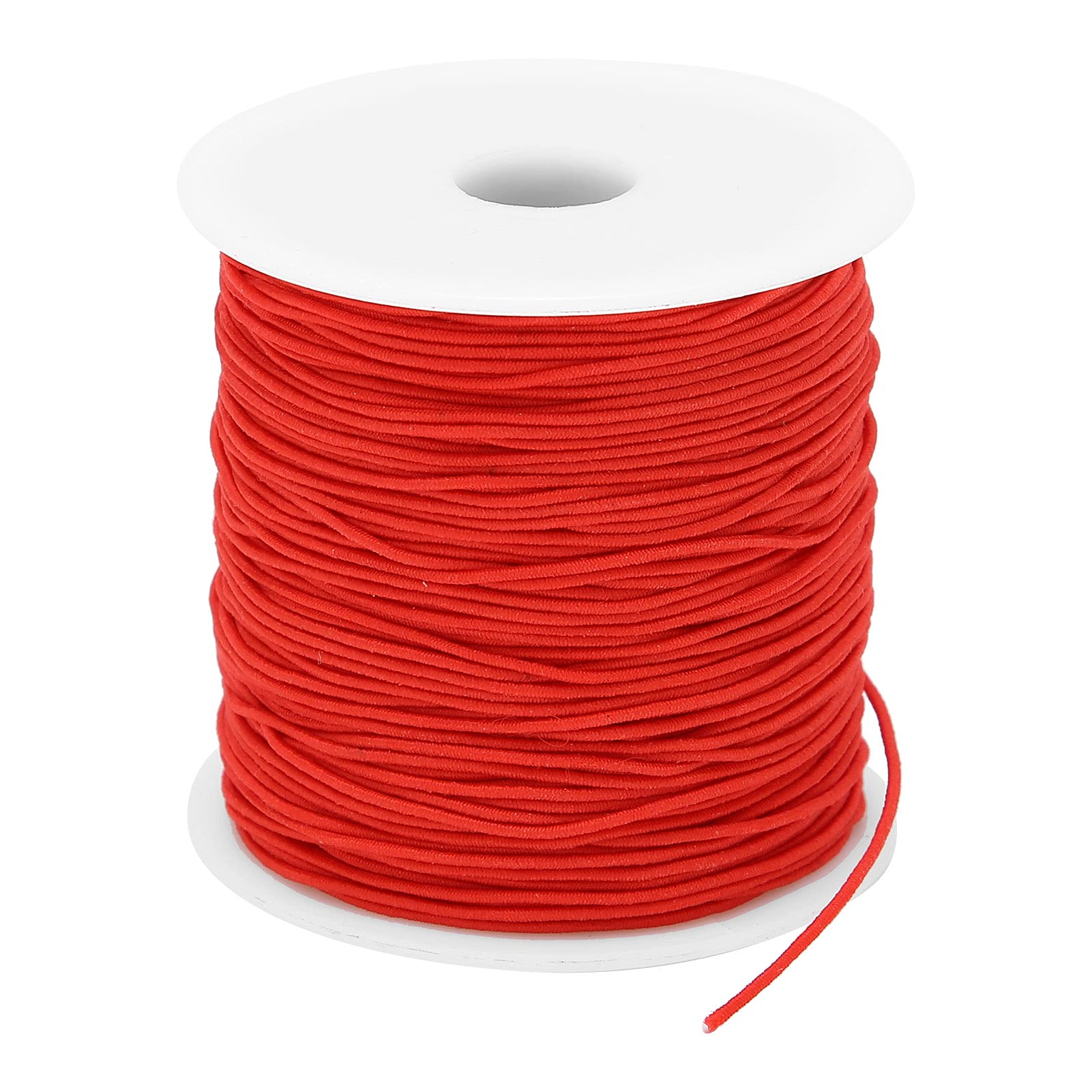 Tissting Fil élastique rouge 1mm 100m bracelets bijoux
