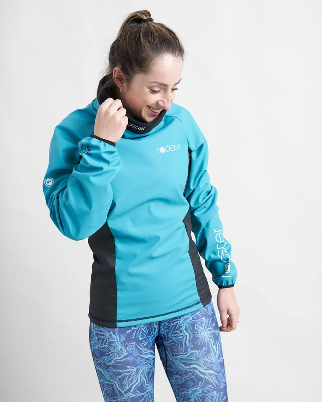 Rooster Aquafleece haut femme sarcelle UK10 coupe-vent