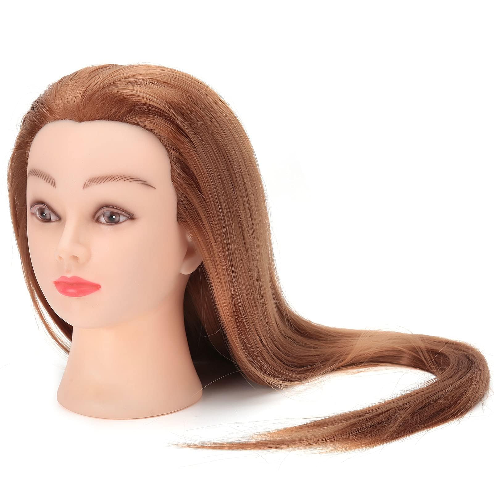 Ejoyous Health Beauty Tête à Coiffer Brune 66 cm Sans Noeuds