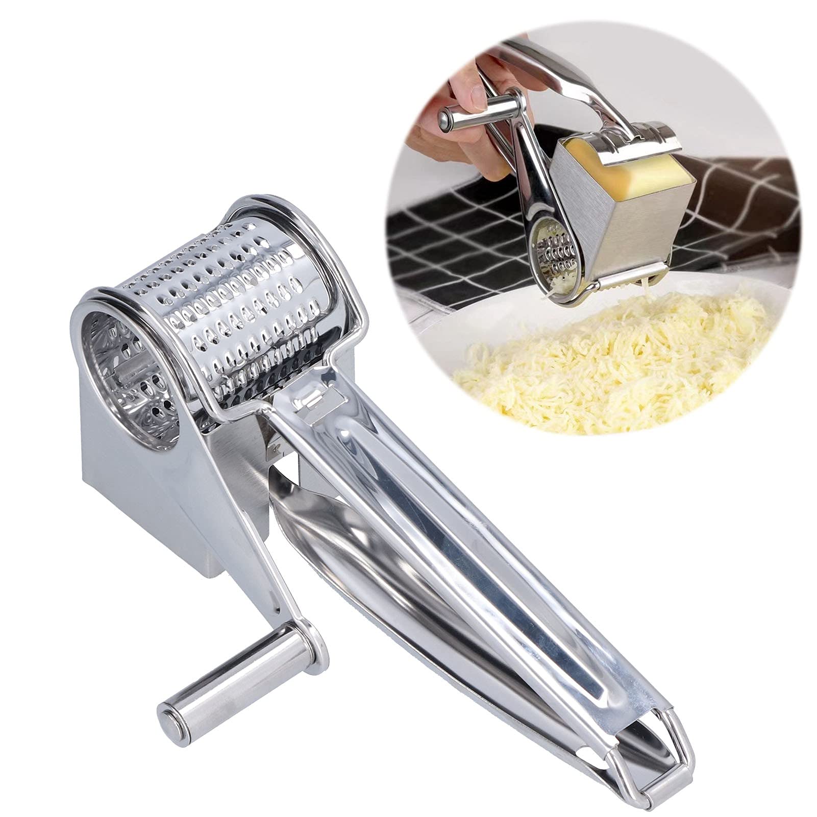 Tissting KITCHEN BATHROOM moulin fromage râpe inox manivelle