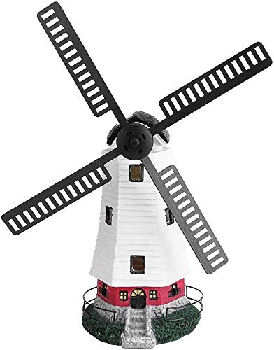 Ejoyous Moulin À Vent Solaire LED 32x18,5 cm Jardin