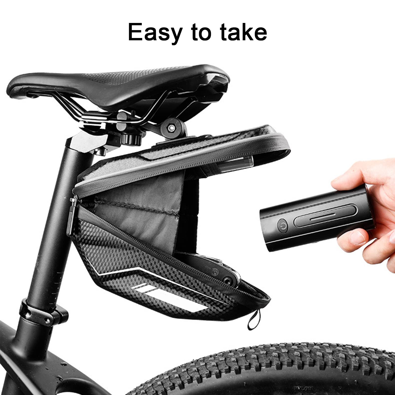 Tissting Outdoor sacoche selle vélo EVA noir étanche