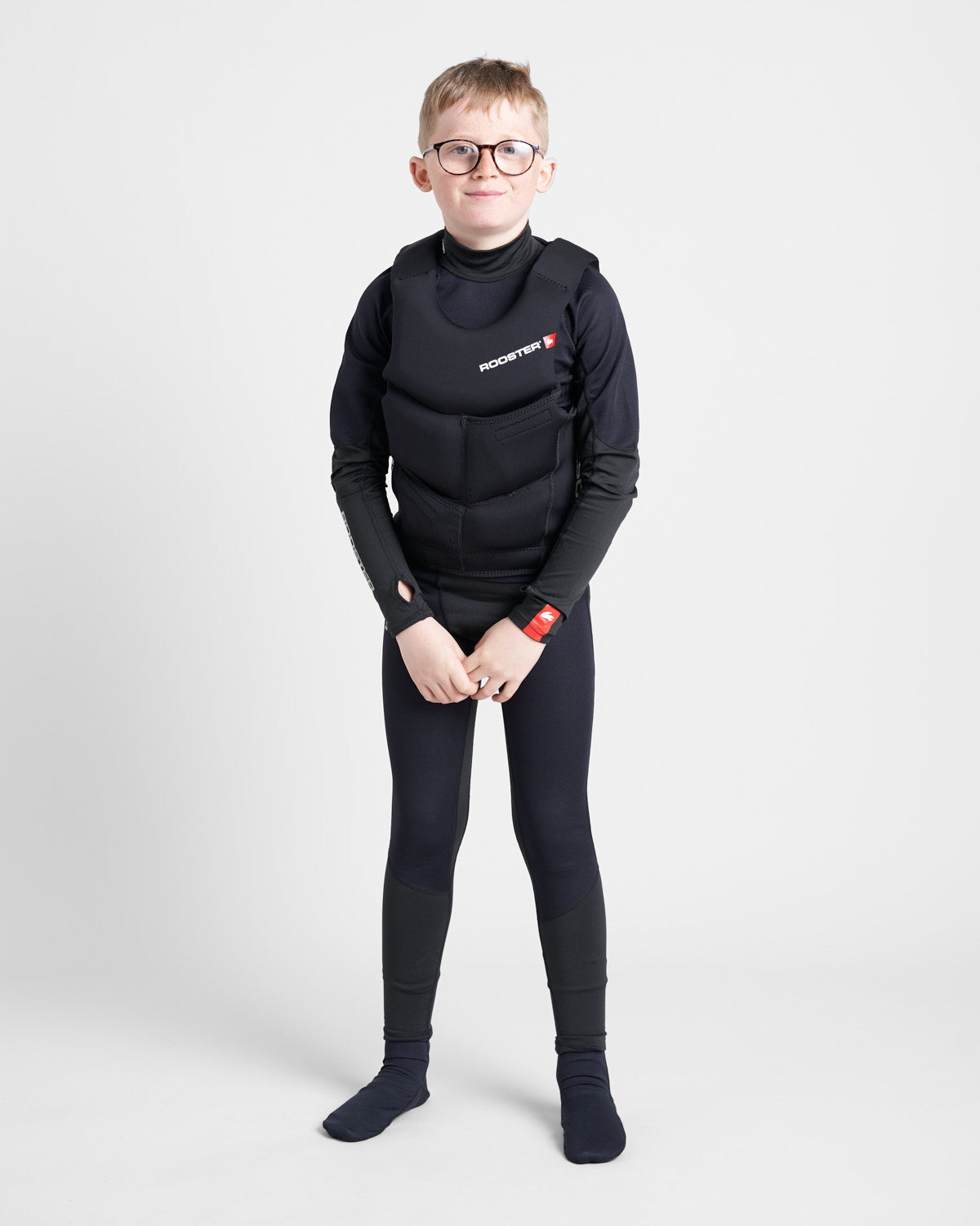 Rooster Race Armour gilet voile junior noir 2XS