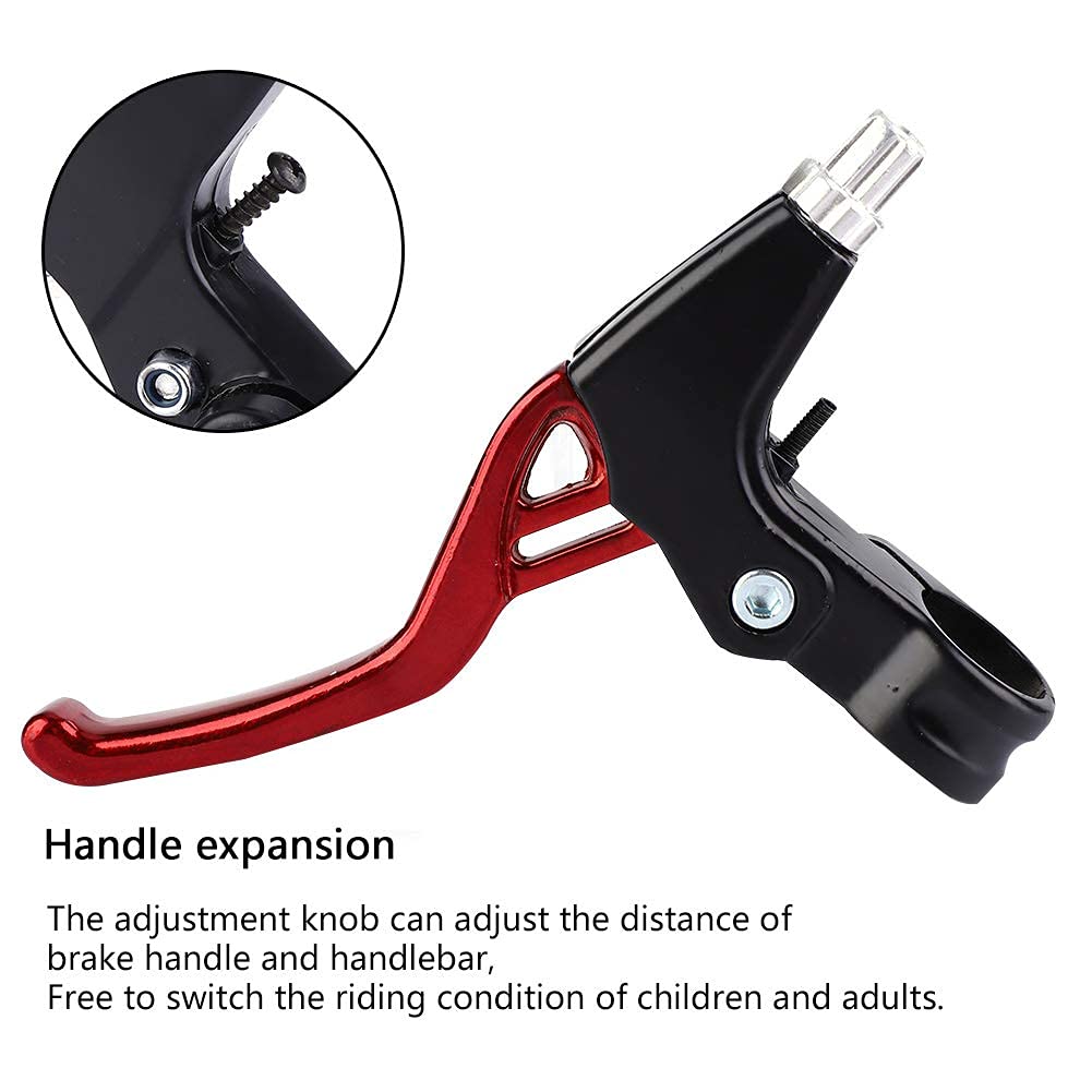 Ejoyous Paire Leviers Frein Vélo Aluminium Rouge