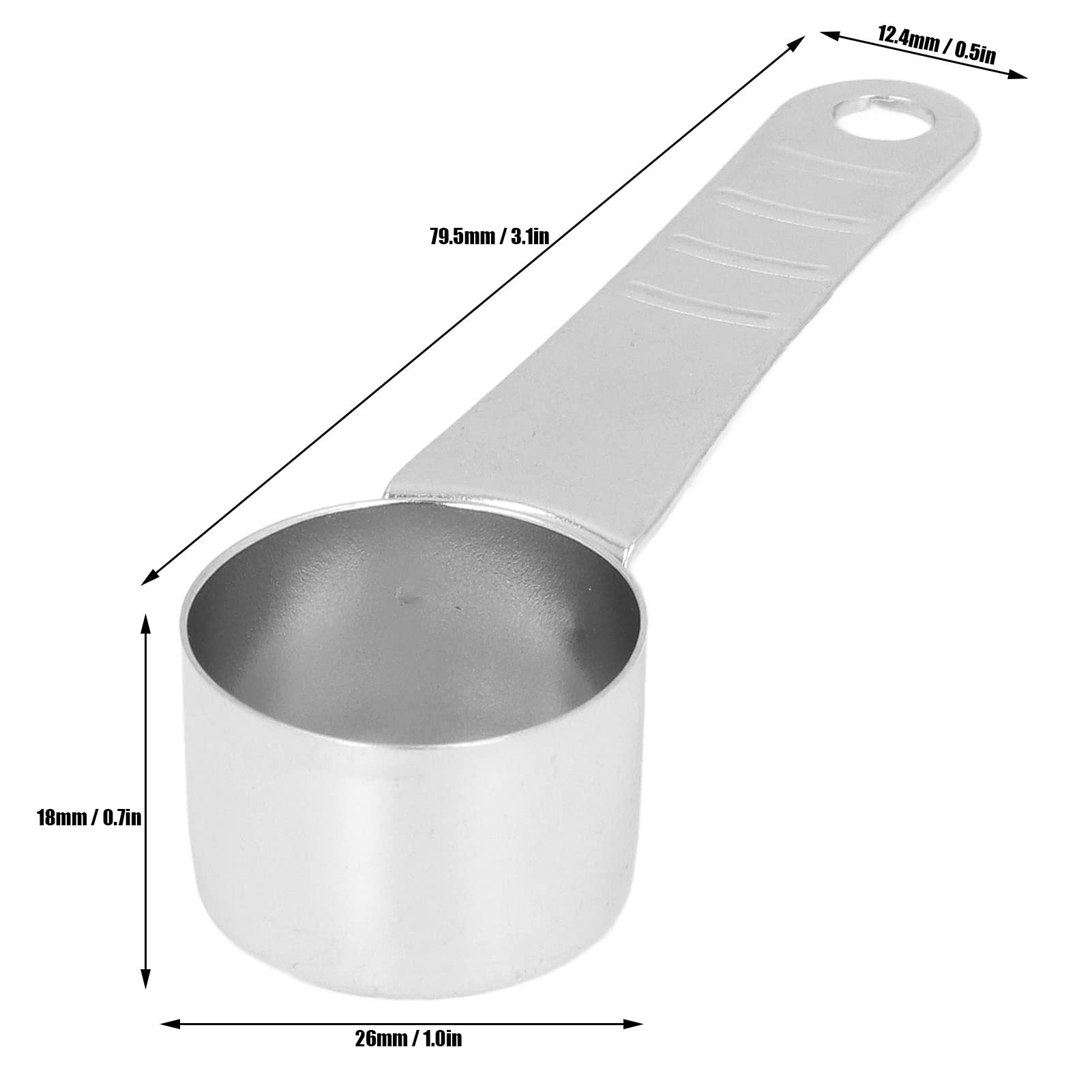 Tissting Cuillère Café Inox Mesure Poudre Lot 2