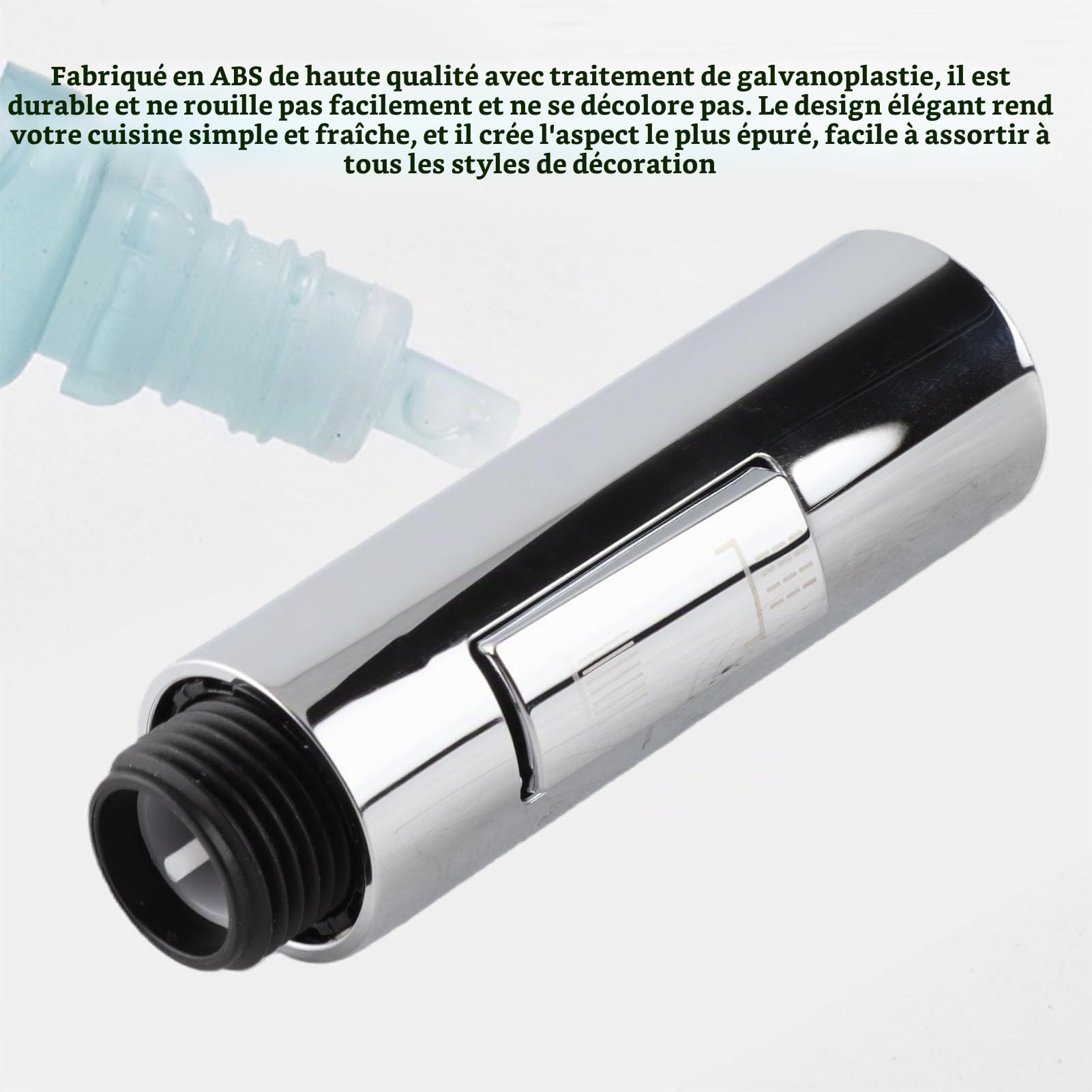 FTVOGUE Robinetterie tête pulvérisation G1/2 ABS argent