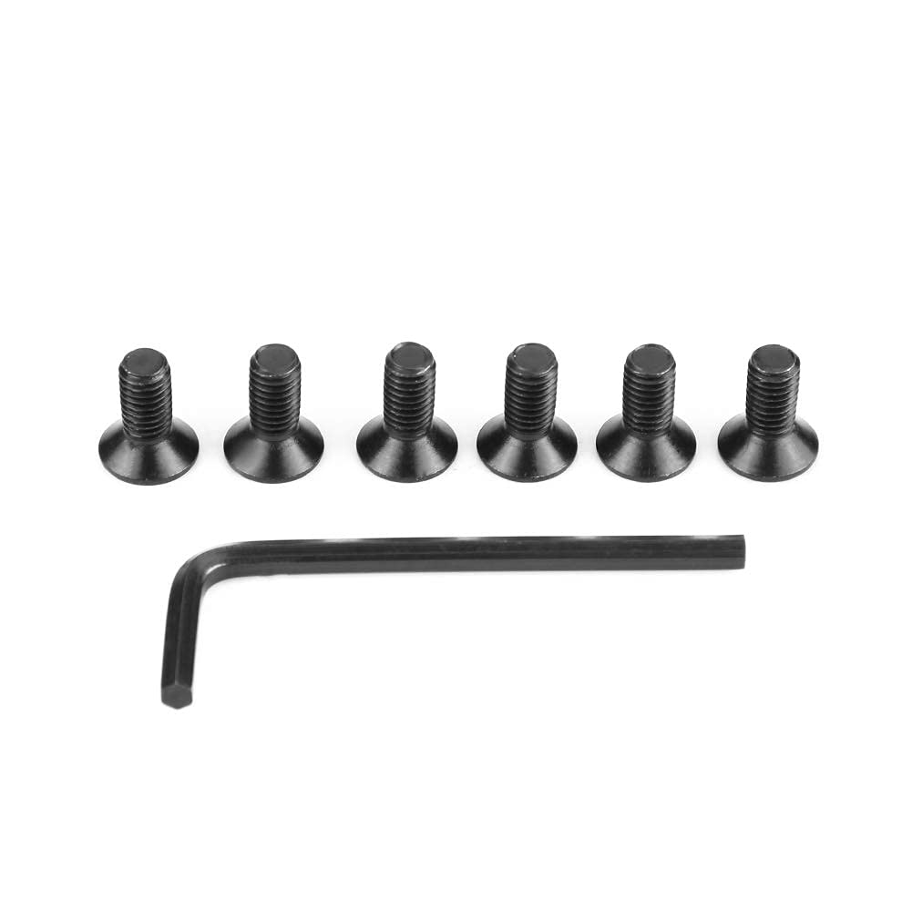 Ejoyous Repair Tool Moyeu Volant 6 Trous Adaptateur Noir Argent
