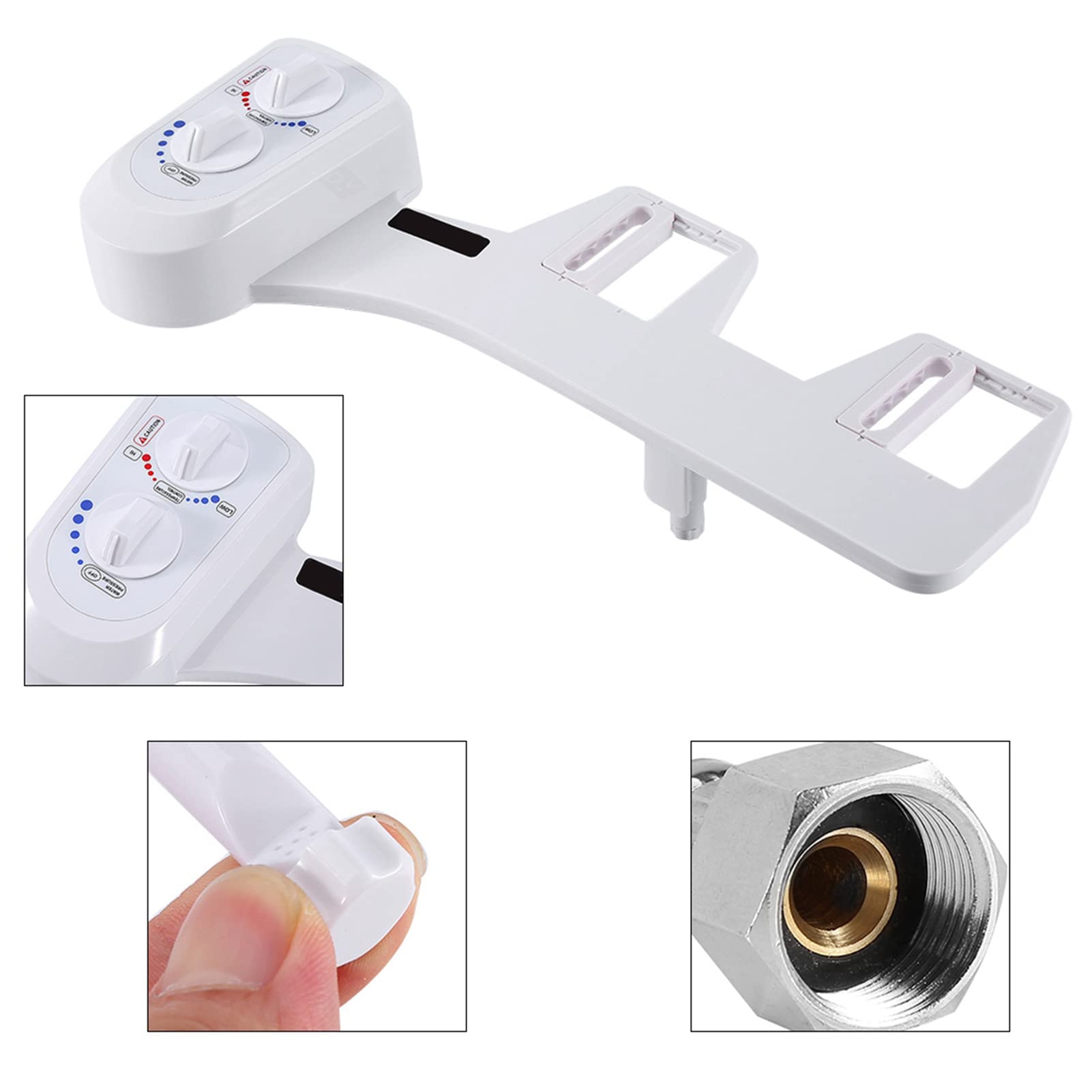 Ejoyous Bathroom bidet WC double bouton eau chaude mécanique