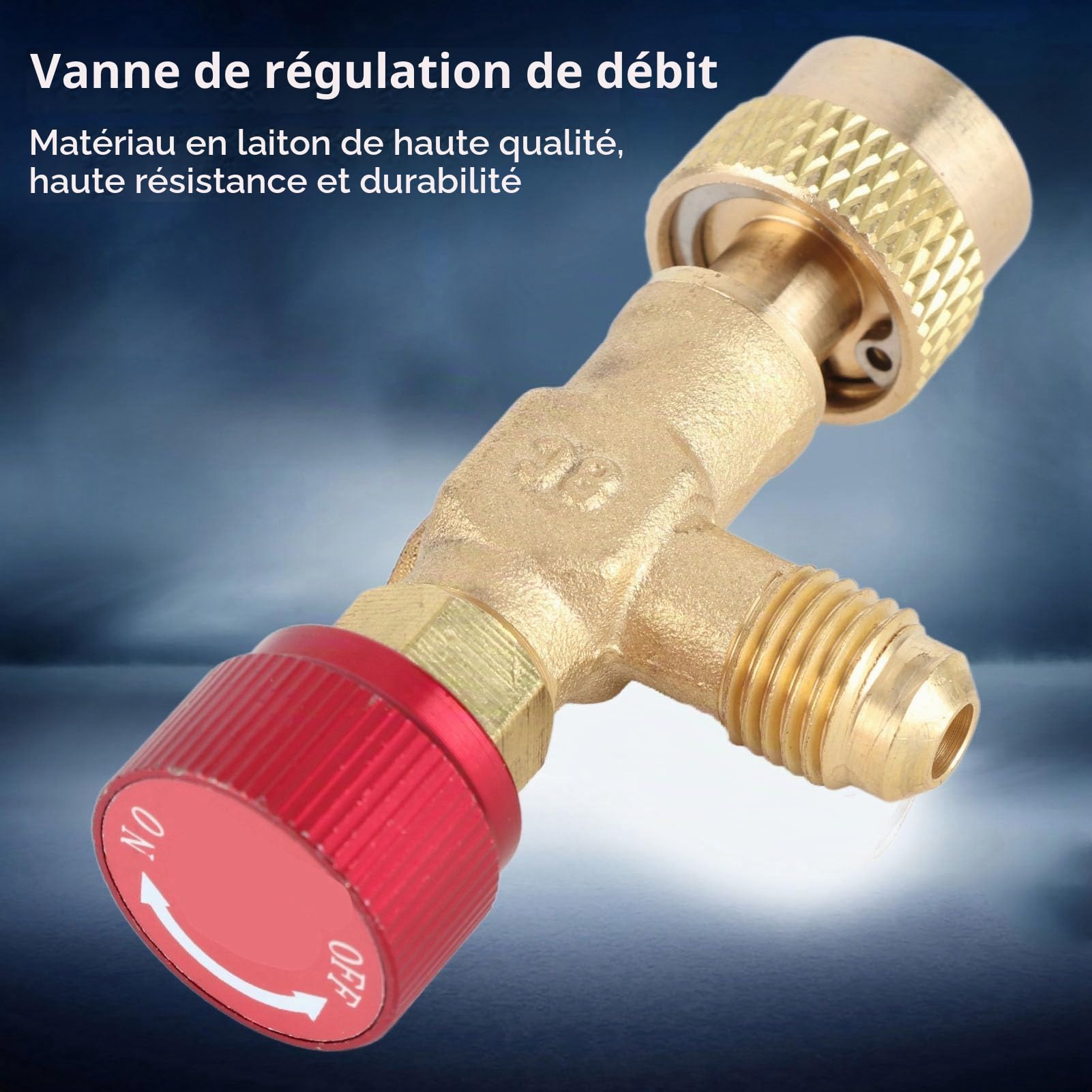 FTVOGUE Vanne sécurité clim R410A laiton 1/4-5/16