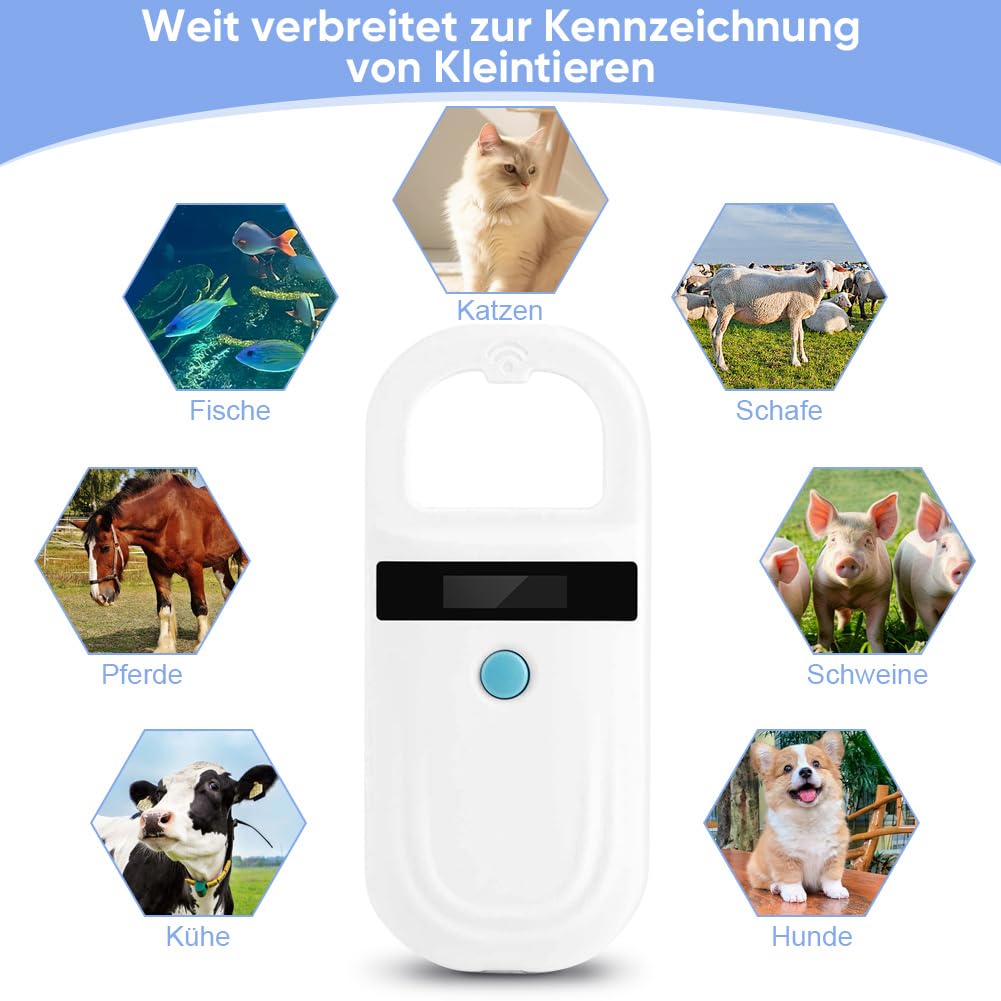 Ejoyous Health & Beauty lecteur puce animale OLED FDX-B