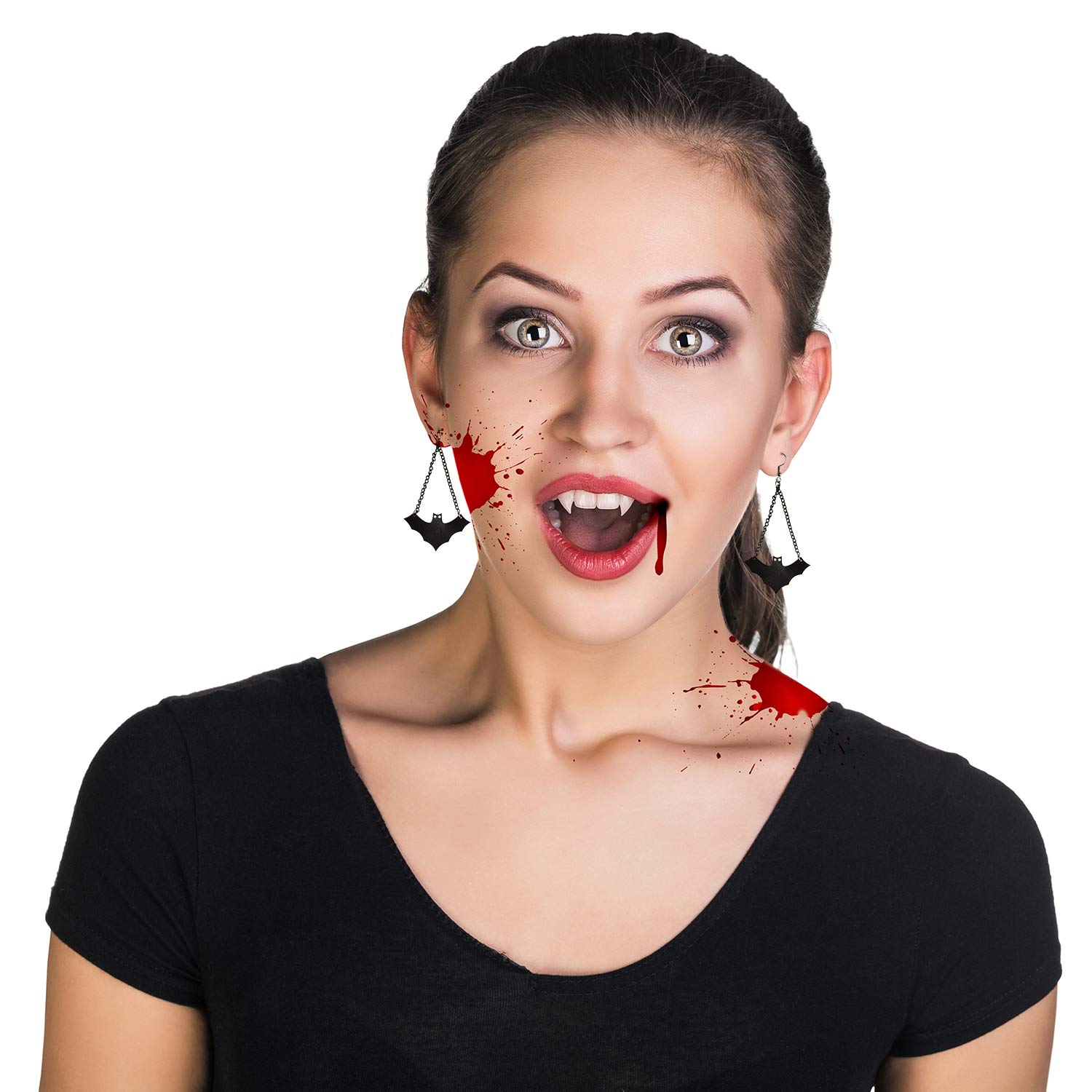 FEPITO Apparel & Costume Accessories boucles d'oreilles Halloween 8 paires