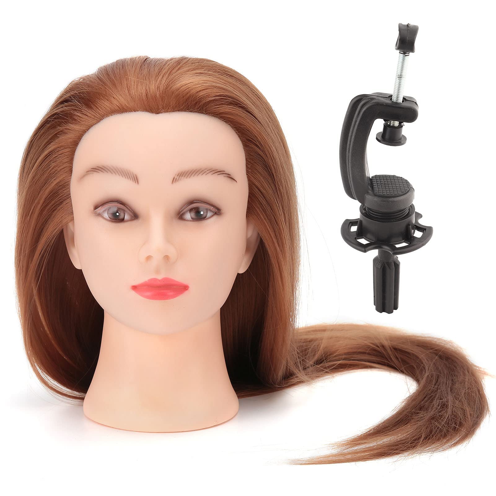 Ejoyous Health Beauty Tête à Coiffer Brune 66 cm Sans Noeuds