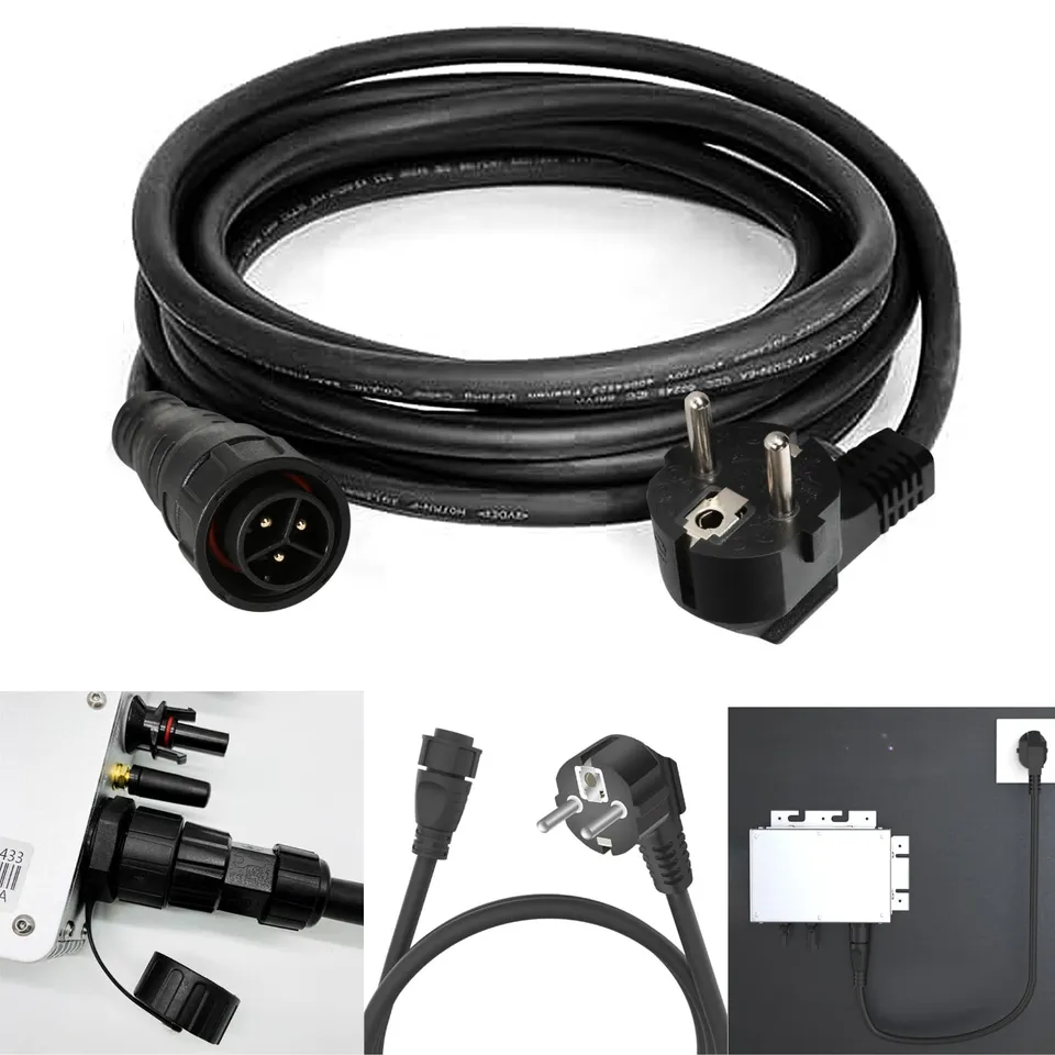 Jadeshay Câble Solaire AC 3x0.75mm² 5M Onduleur WVC