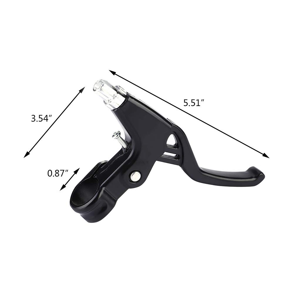 Ejoyous Sports Paire Leviers de Frein Vélo Noir Alu 22 mm
