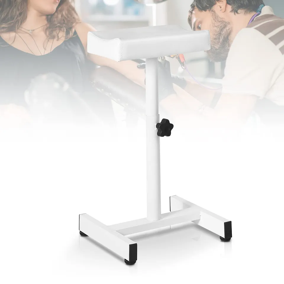 Ejoyous Tabouret Pédicure Repose-Pieds Blanc Hauteur Réglable