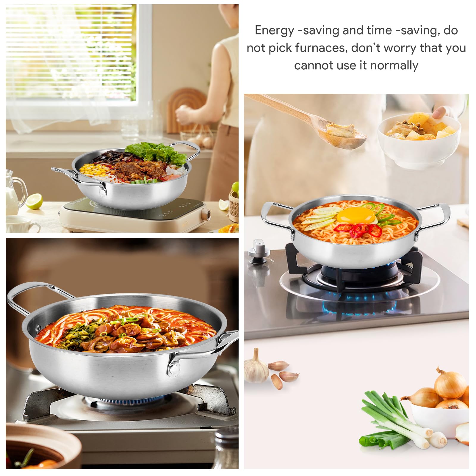 Tissting marmite nouilles inox 18cm ramen induction