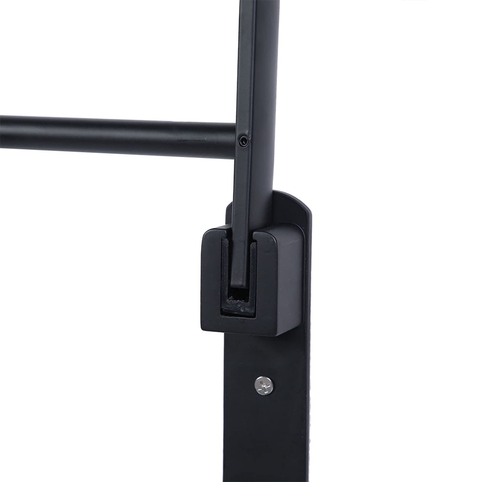 Ejoyous Porte Serviettes Mural Noir Pliant Alu 2 Niveaux