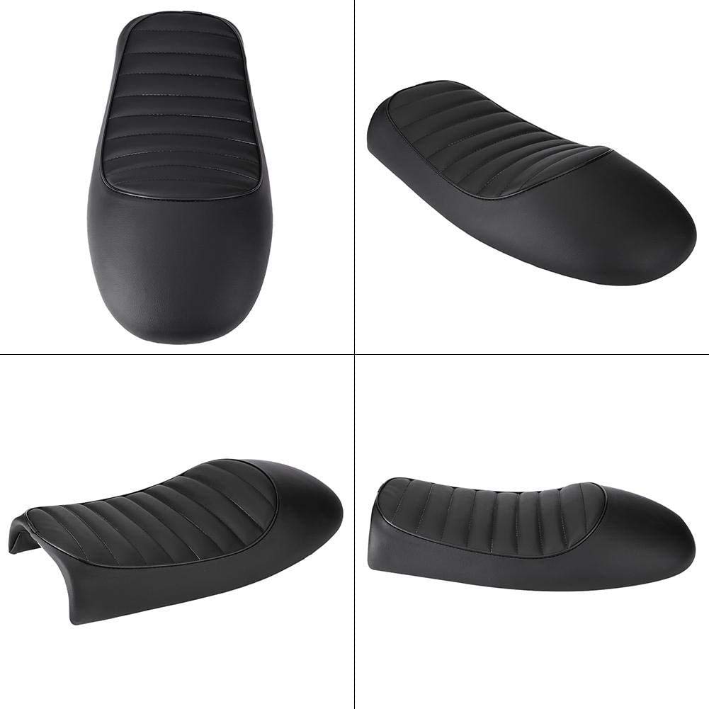 Ejoyous Selle moto cuir PU 53cm noir style B