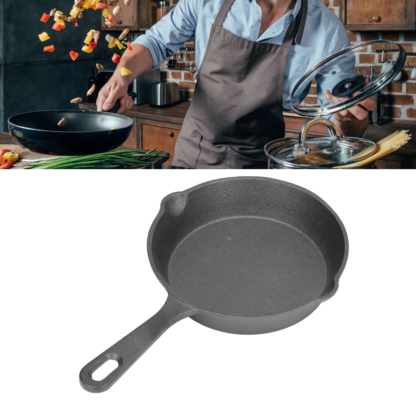 Tissting Mini Poêle Fonte 14 cm poêle oeufs induction